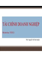 Giáo trình tài chính doanh nghiệp
