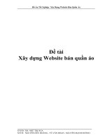 Đồ án tốt nghiệp xây dựng website bán quần áo