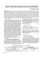 MỘT SỐ VẤN ĐỀ TRONG TÍNH TOÁN MÓNG CỌC CÁC CÔNG TRÌNH THƯỜNG XUYÊN CHỊU TẢI TRỌNG NGANG LỚN TRÊN NỀN MỀM