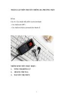 Các chuẩn biểu diễn và nén âm thanh   Các chuẩn nén MP3 Các chuẩn tái hiện (surround) âm thanh số