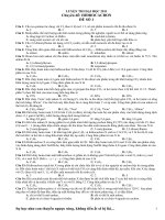 tổng hợp các đề hóa hữu cơ theo chuyên đề