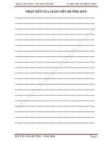 hệ thống quản lí kho hàng tại Trung tâm phân phối Kimberly – Clark tại Công ty TNHH MTV ICD Tân Cảng – Sóng Thần