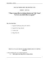 BÀI TẬP NHÓM MÔN THỊ TRƯỜNG VỐN Thực trạng đầu tư chứng khoán tại Việt Nam?  Vai trò của khối đầu tư ngoại