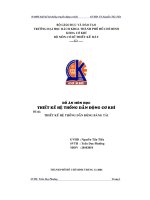 Thiết kế hệ thống dẫn động băng tải