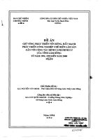 Giữ vững phát triển vốn rừng, đẩy mạnh phát triển công nghiệp chế biến Lâm sản gắn với công tác định canh định cư của tỉnh Lâm Đông từ năm 1994,1995 đến năm 2000