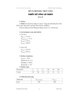 Thiết kế cống lộ thiên phục vụ tiêu cho vùng bị ảnh hưởng thủy triều