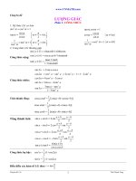 Phương pháp giải phương trình lượng giác full