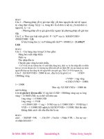 Đáp án môn tài chính doanh nghiệp