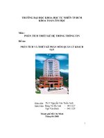 Đề tài phân tích và thiết kế phần mềm quản lý khách sạn asean halong hotel