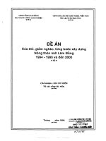 Xóa đói, giảm nghèo từng bước xây dựng nông thôn mới Lâm Đồng 1994, 1995 đến năm 2000