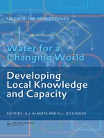 Water for a changing world   Developing Local Knowledge and Capacity