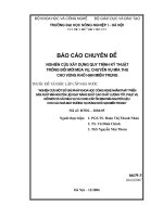 Nghiên cứu xây dựng quy trình kỹ thuật trồng đổi mới mùa vụ, chuyện vụ mía thu cho vùng khô hạn miền Trung