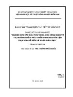 Quy trình kỹ thuật sản xuất lúa cao sản vùng đồng lụt nhánh số 2