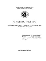 TRIẾT HỌC NHO GIÁO VÀ ẢNH HƯỞNG CỦA NÓ TRONG LỊCH SỬ TƯ TƯỞNG VIỆT NAM