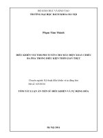 Điều khiển vector phi tuyến cho máy điện xoay chiều ba pha trong điều kiện thời gian thực (tóm tắt)