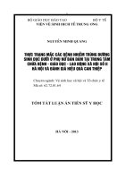 tóm tắt luận án tiến sĩ thực trạng mắc các bệnh nhiễm trùng đường sinh dục dưới ở phụ nữ bán dâm tại trung tâm chữa bệnh giáo dụclao động đánh giá hiệu quả can thiệp