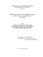 Nghiên cứu đề xuất công nghệ xử lý nước thải sản xuất thạch dừa phù hợp với điều kiện bến tre