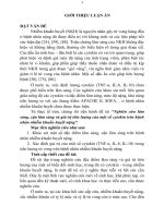 tóm tắt luận án tiến sĩ nghiên cứu lâm sàng, cận lâm sàng và giá trị tiên lượng của một số cytokin trên bệnh nhân nhiễm khuẩn huyết nặng