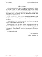 công tác quản trị doanh tại công ty TNHH xuất nhập khẩu hoàng phong