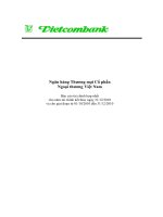 ngân hàng thương mại cổ phần ngoại thương việt nam báo cáo tài chính hợp nhất cho năm tài chính kết thúc 31 tháng 12 năm 2010 cho giai đoạn từ 1 tháng 10 năm 2010 đến 31 tháng 12 năm 2010