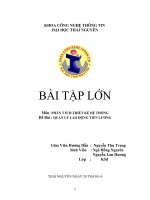 Phân tích thiết kệ hệ thống quản lý lao động tiền lương