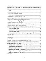 Thực trạng của chính sách Tỷ giá ở Việt Nam và các giải pháp hoàn thiện trong bối cảnh áp dụng chính sách mở của, hội nhập quốc tế