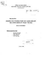 Nghiên cứu phương pháp xây bản đồ địa hình bằng kỹ thuật tin học