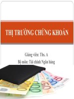 slide bài giảng thị trường chứng khoán