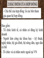 Chương 3:PHÁP LUẬT  VỀ HỢP ĐỒNG  TRONG KINH DOANH(luật quốc tế)