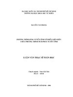 Luận văn thạc sỹ: phương trình sóng tuyến tính với các điều kiện biên của Nguyễn Văn Phong