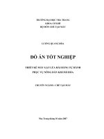 Thiết kế máy gặt lúa rải hàng tự hành phục vụ nông dân khánh hòa