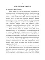 đánh giá sức cản động mạch phổi (pvr) bằng phương pháp siêu âm- doppler tim ở bệnh nhân hẹp hai lá (hhl) khít trước và sau nong van bằng bóng bản tóm tắt tiếng anh