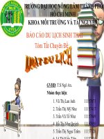 Báo cáo Du lịch sinh thái: Luật du lịch