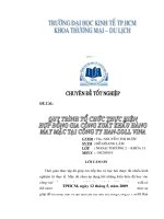 quy trình tổ chức thực hiện hợp đồng gia công xuất khẩu hàng may mặc tại công ty