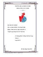 chính sách trợ  giúp xã hội đối với “người lang thang xin ăn”ở việt nam