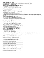 CLEFT SENTENCES  conjunction