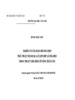 tóm tắt luân án tiến sĩ nghiên cứu ứng dụng phương pháp phẫu thuật nội soi qua lỗ liên hợp lấy đĩa đệm trong thoát vị đĩa đệm cột sống thắt lưng