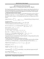 Một số bài toán về dãy số nguyên