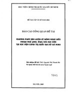 phương pháp rèn luyện kỹ năng nghe hiểu ngoại ngữ cho học viên học viện hành chính quốc gia
