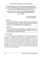 TÍNH TOÁN THỦY LỰC ĐỂ LÀM QUY HOẠCH BỜ BAO VÀ LÀM CƠ SỞ ĐỂ ĐÁNH GIÁ KIỂM TRA PHƯƠNG ÁN BAO VÙNG NGẬP LŨ ĐỒNG BẰNG SÔNG CỬU LONG
