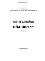 thiết kế bài giảng hóa học 11 học kỳ 1