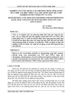 NGHIÊN CỨU ỨNG DỤNG CÁC PHƯƠNG PHÁP TÍNH TOÁN SỨC CHỊU TẢI DỌC TRỤC CỦA CỌC BẰNG KẾT QUẢ THÍ NGHIỆM XUYÊN TĨNH CPT VÀ CPTU
