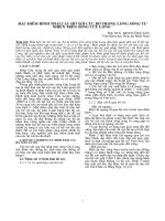 ĐẶC ĐIỂM HÌNH THÁI CÁC HỐ XÓI CỤC BỘ TRONG LÒNG SÔNG TỰ NHIÊN TRÊN SÔNG CỬU LONG