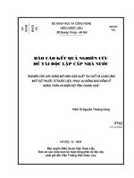 nghiên cứu xây dựng mô hình sản xuất tại chỗ và cũng ứng một sô thuốc dược liệu phục vụ đồng bào miền núi thanh hóa