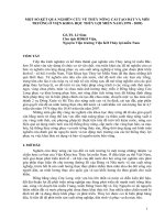 MỘT SỐ KẾT QUẢ NGHIÊN CỨU VỀ THỦY NÔNG CẢI TẠO ĐẤT VÀ MÔI TRƯỜNG Ở VIỆN KHOA HỌC THỦY LỢI MIỀN NAM (1978  2009