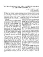 VẤN ĐỀ TÍNH TOÁN TRIỀU, MẶN VÙNG CỬA SÔNG ĐỒNG BẰNG SÔNG CỬU LONG TRONG BÀI TOÁN DỰ BÁO