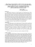 THỰC TRẠNG TÀI NGUYÊN ĐẤT  NƯỚC VÀ NGUY CƠ SA MẠC HOÁ, TAI BIẾN THIÊN NHIÊN TRÊN VÙNG ĐẤT CÁT VEN BIỂN BÌNH THUẬN