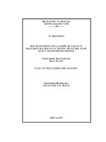 Một số giải pháp nâng cao hiệu quả quản lý hoạt động dạy học ở các trường trung học cơ sở quận 5, thành phố hồ chí minh