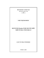 Họ ếch nhái (ranidae) ở khu bảo tồn thiên nhiên pù hoạt, tỉnh nghệ an