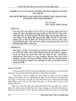 NGHIÊN CỨU ỨNG DỤNG TƯỜNG CỌC BẢN TRONG NGÀNH XÂY DỰNG